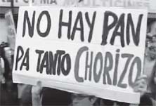 Una pancarta de este tipo puede ser todo un tratado social.